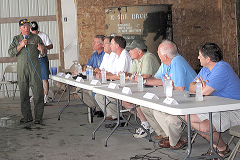 Rep. Sam Graves got down to business.