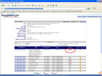 Docket details page
