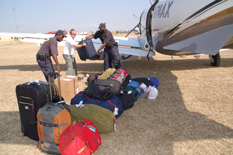 ServeHaiti volunteers and equipment
