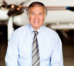 Captain Richard A. Greene, president and owner of Century Air at Essex County Airport in Fairfield, New Jersey.
