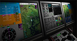G250's Collins PlaneView 250 flight deck