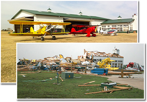 Apel's Winding Creek Airport - before and after
