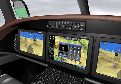 Rockwell Collins touch screens for King Airs
