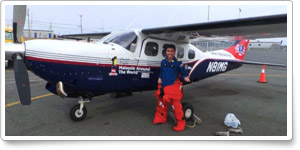 Pilot hopes around-the-world flight inspires youth