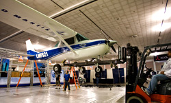 Cessna getting off the ground