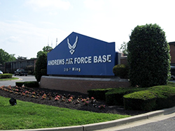 Andrews Air Force Base entrance