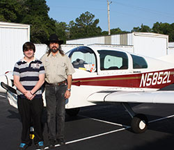David Ohser and his plane