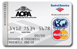 AOPA Business Card with WorldPoints