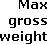 Max gross weight