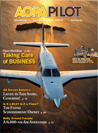 November 2009 'AOPA Pilot' Cover