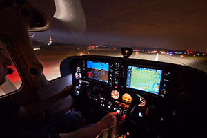 Takeoffs at night