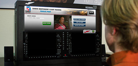 Redbird Flight Simulations partners with King Schools to offer integrated full training scenarios.