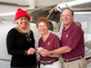 Rhonda accepting the keys