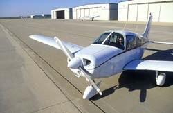 Airplane on ramp