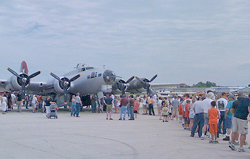 lining up to the b-17
