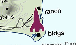 A rocket ship symbol on a VFR Sectional Chart represents a space launch activity area, and it is normally located where the launch activity will be taking place. Only commercial space launch locations use this symbol. 