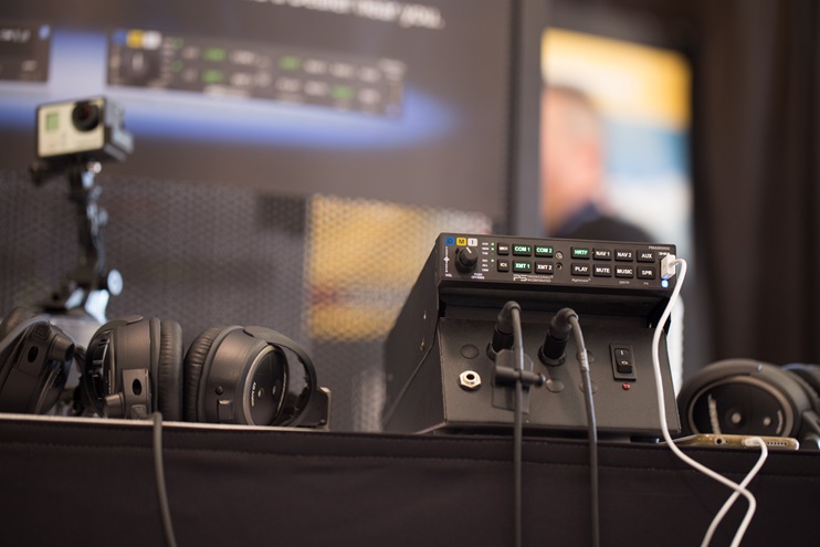 The PS Engineering PMA 8000G audio panel allows pilots to record their own voices for aural alerts. Jim Moore photo.