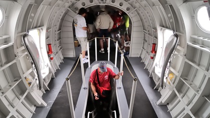 The central section of a Martin Mars is large, and spans two decks. Photo by Mike Collins.
