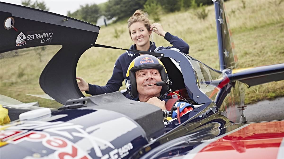 Kirby Chambliss prepares for his flight during the fourth stage of the Red Bull Air Race World Championship in Hungary July 17, 2016. Photo by Balazs Gardi/Red Bull Content Pool.