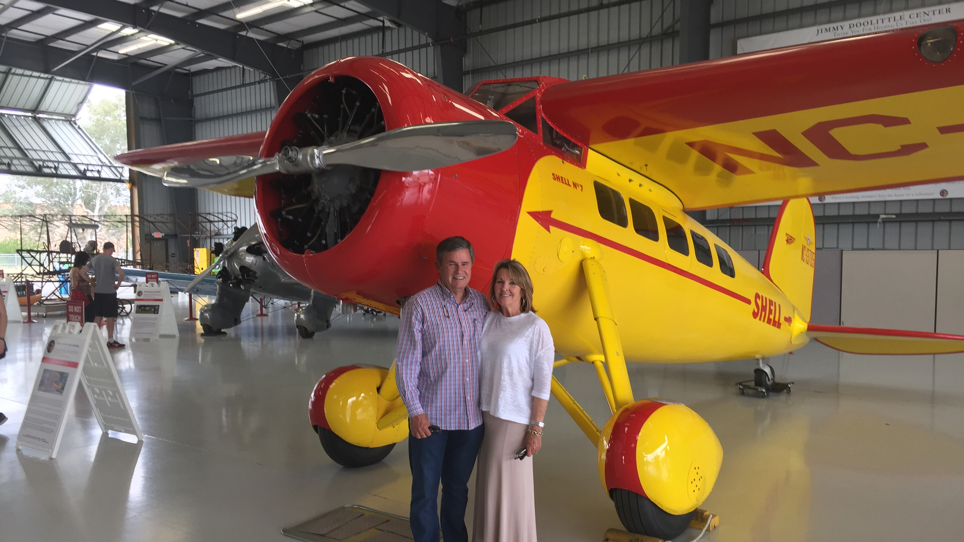 Bill and Claudia Allen, board member of the Jimmy Doolittle Museum Center. Photo courtesy of Willis Allen.