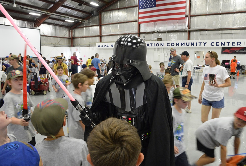 Scouts participate in camp at AOPA headquarters