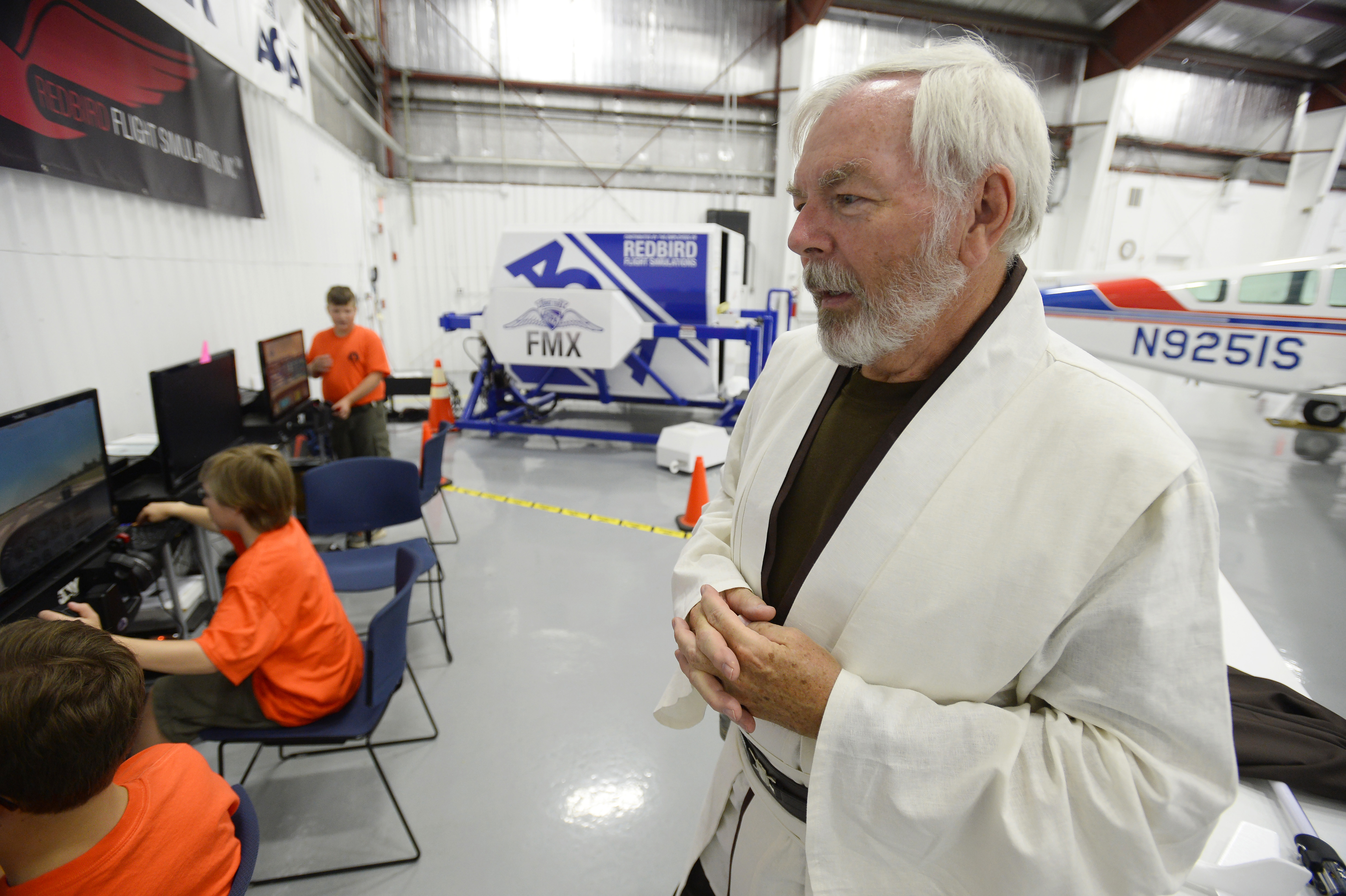 Scouts participate in camp at AOPA headquarters
