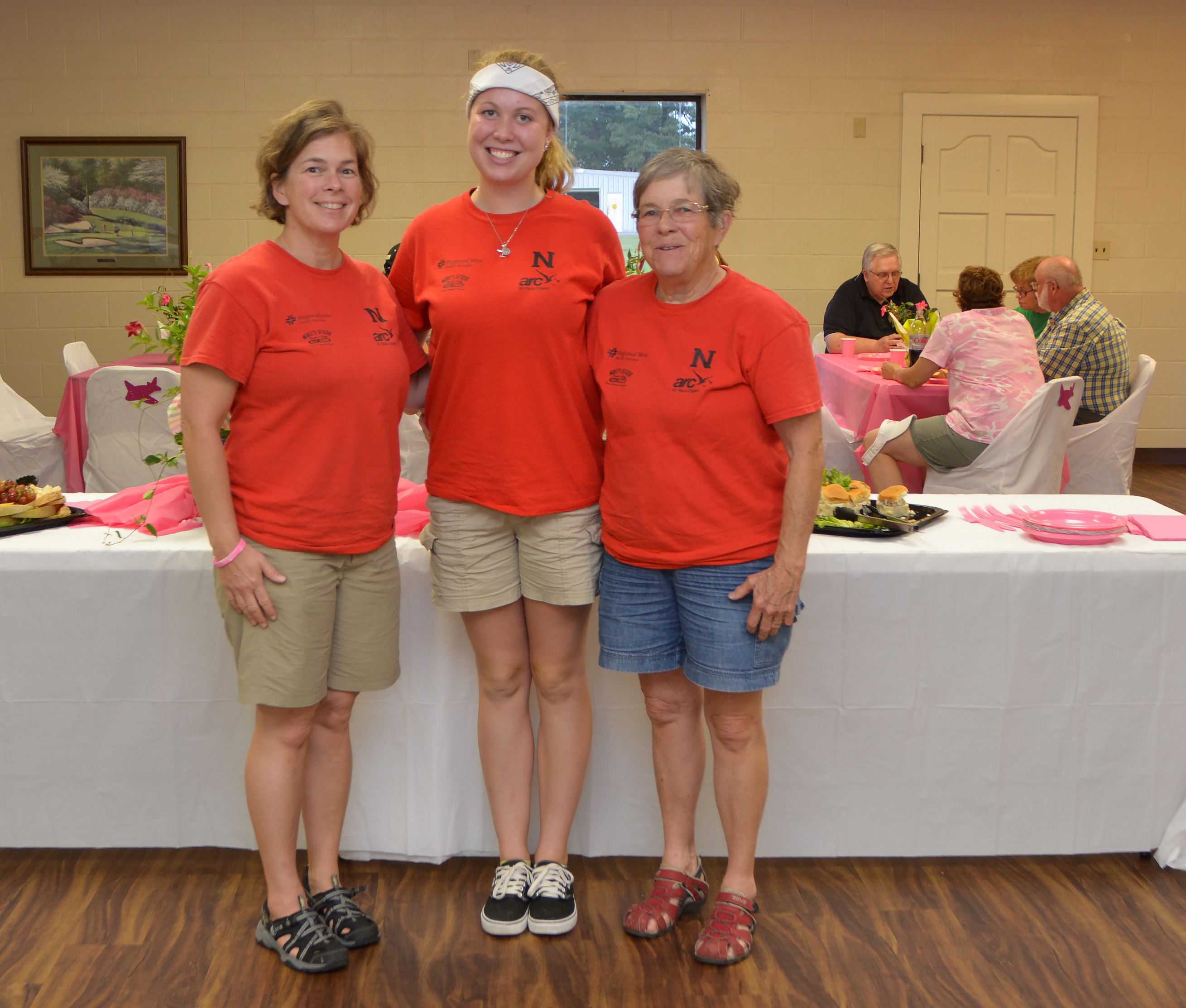 The Baldwin Family Flyers are Lydia, Cara, and Caroline, from left to right, at a stop in Union City, Tennessee during the 2015 Air Race Classic. Photo courtesy of Trish Dial Photography.