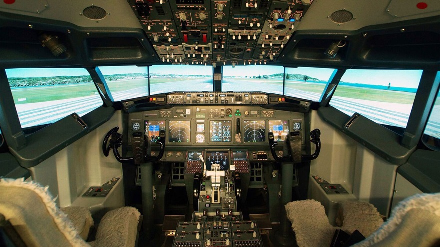 Precision Flight Controls simulator