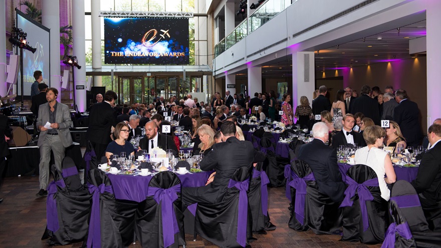 The 2016 Endeavor Awards gala was held at the Denver Museum of Nature and Science. Photo courtesy of Angel Flight West.