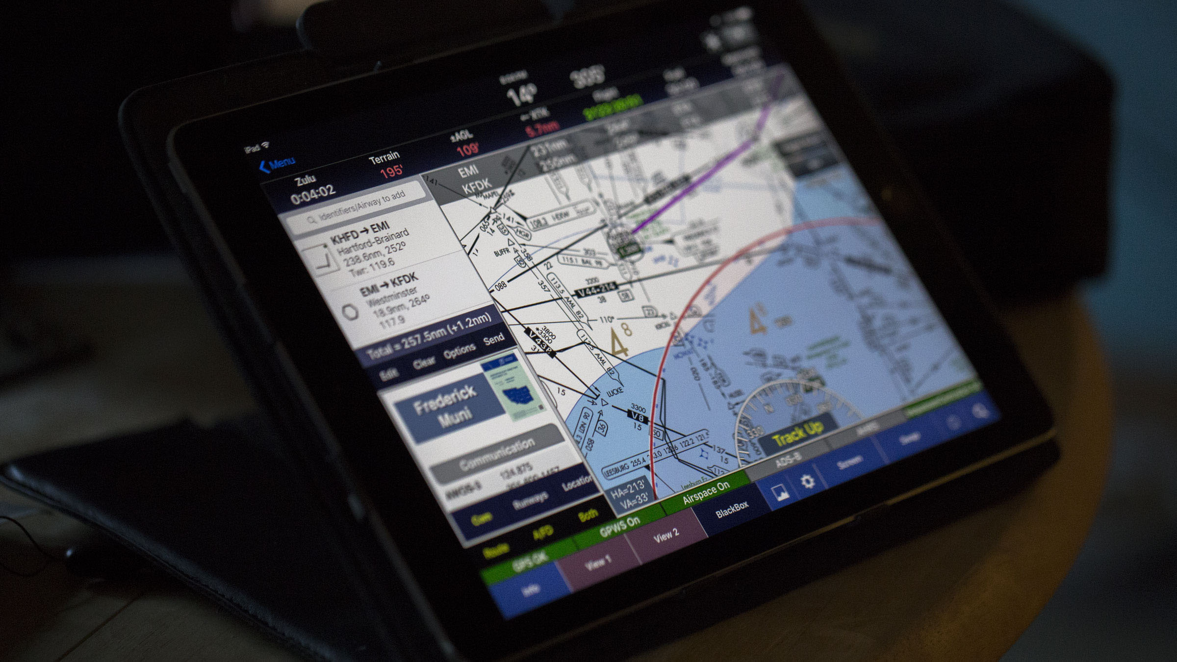 WingX Pro7 is among the best-selling navigation apps for the Apple iPad. Jim Moore photo.