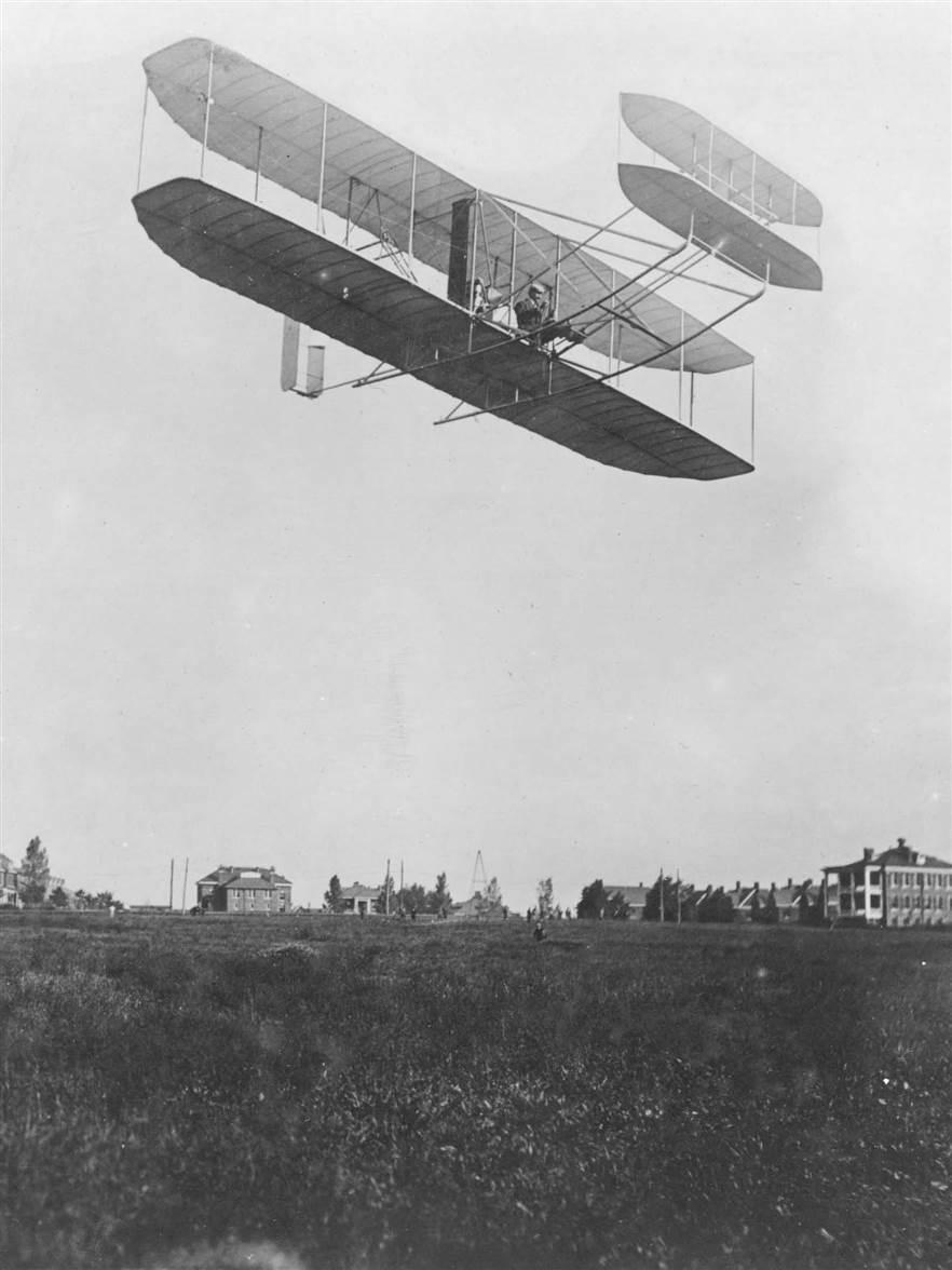 Wright Type A Airplane - Orville Wright at Ft. Myer, Va. - Sept. 9, 1908