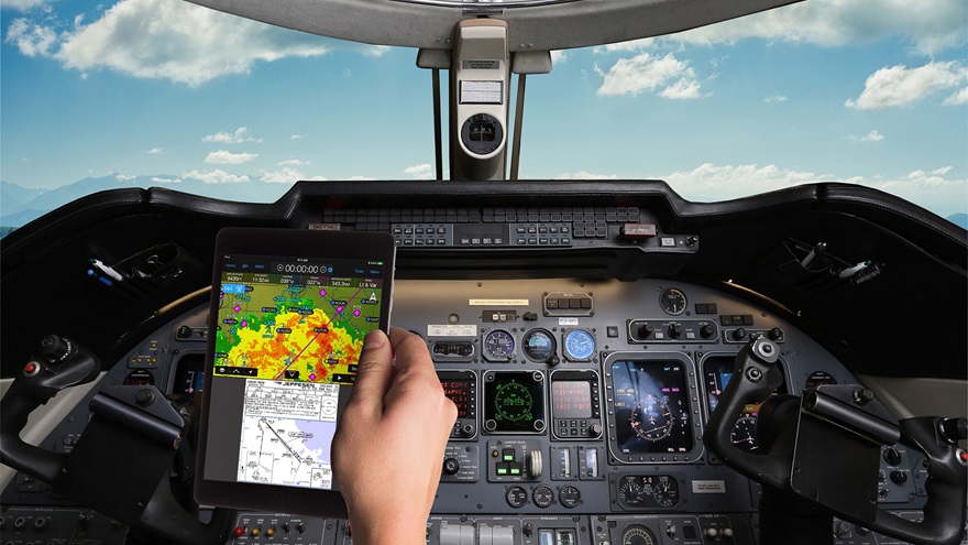 Garmin has introduced a number of ADS-B solutions for legacy jets, giving the big iron the opportunity enjoy weather in the cockpit as well as ADS-B Out compliance.