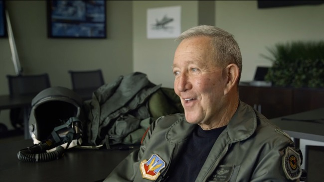 Video interviews of the reunion of the Super Sabre Society, an organization that celebrates the North American F-100 Super Sabre and the men who flew them. Several in the group had one last flight in Dean Cutshall's F-100F. Shown is pilot Robert Hopkins.

Fort Wayne International (FWA)
Ft. Wayne, IN  USA