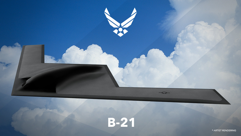 Artist's rendering of B-21.