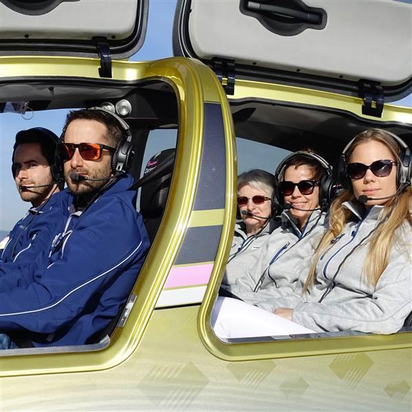 The DA50-V seats five adults. Photo courtesy of Diamond Aircraft. 