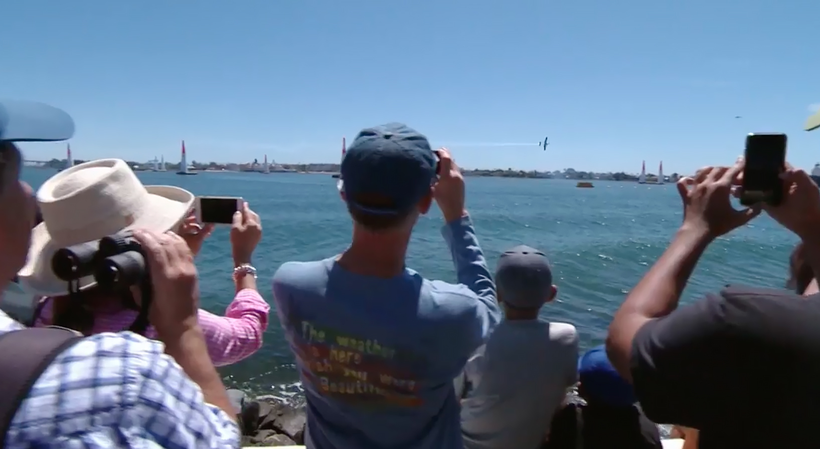 Spectators watch the Red Bull Air Race World Championship in San Diego, April 16. Photo courtesy of Red Bull Content Pool