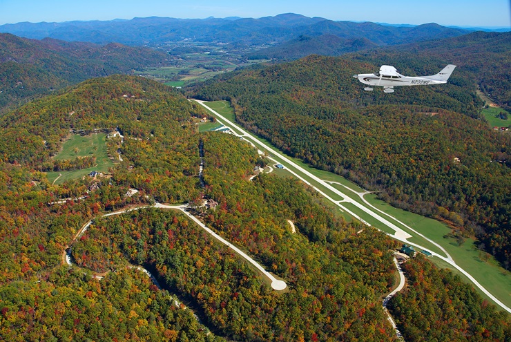 Heaven's Landing is a mountain airstrip community nestled among the Appalachian Mountains in Georgia's Rabun County. Photo courtesy of Heaven's Landing.