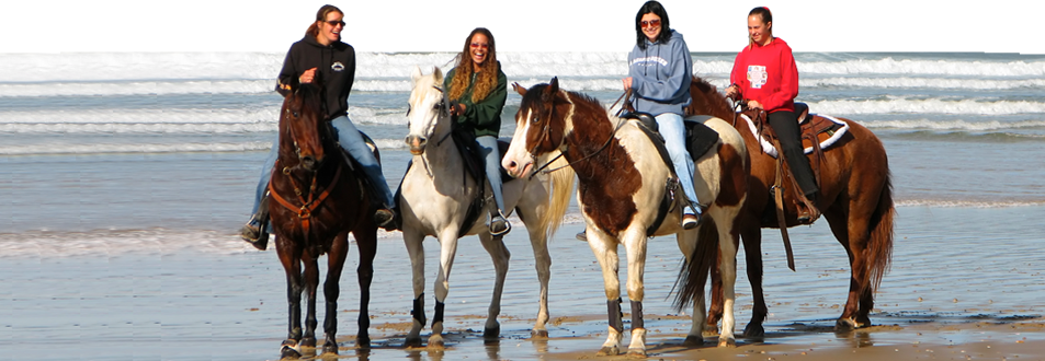 Ride a horse on the beach at Oceano with the folks from Pacific Dunes Ranch. Photo courtesy Pacific Dunes Ranch.
