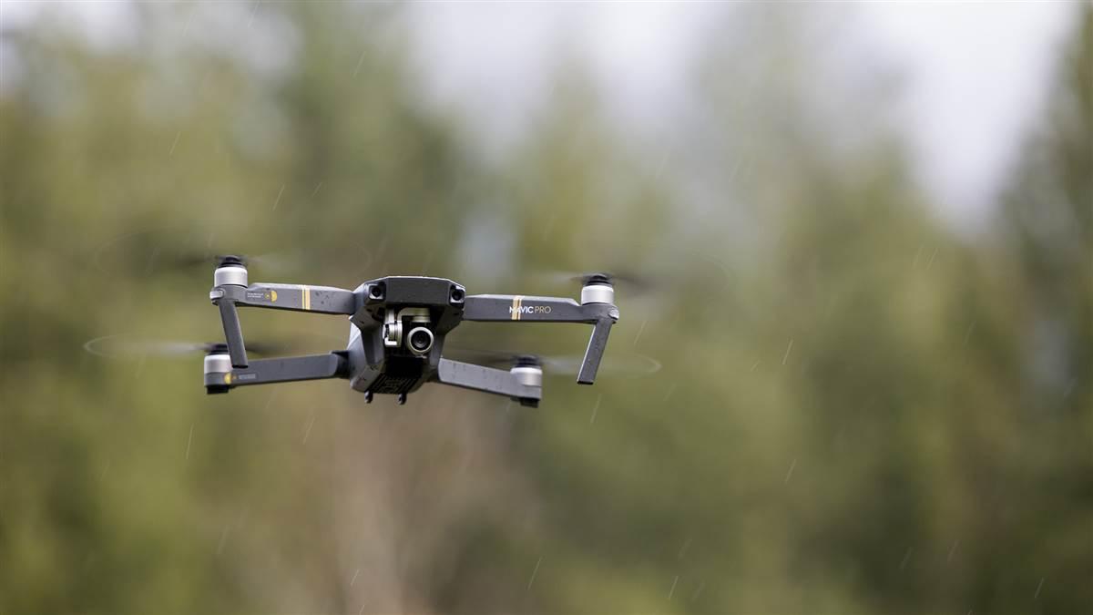 A DJI Mavic Pro is flown during a disaster response exercise in Whatcom County, Washington, in November. Jim Moore photo.