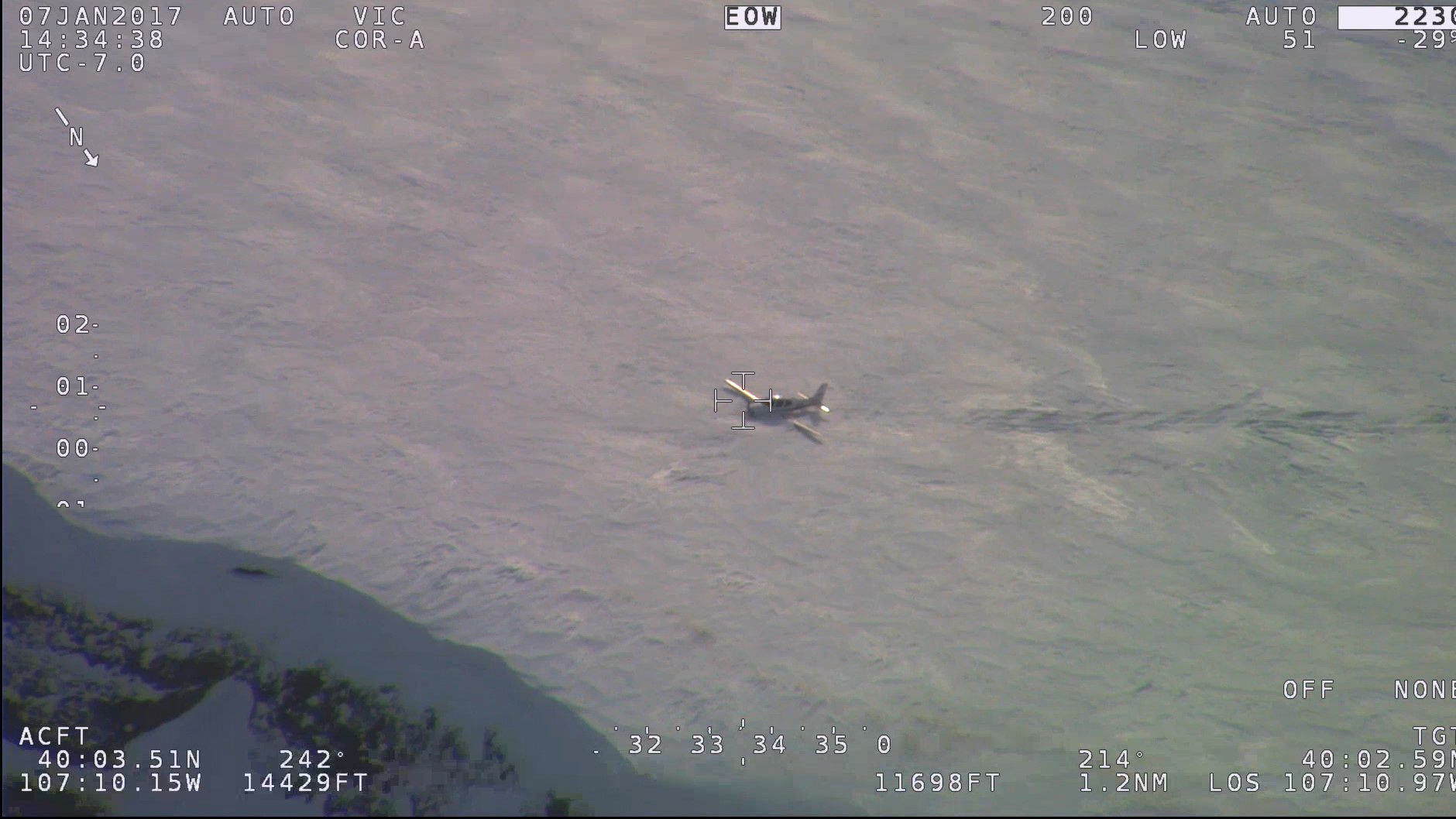 The Civil Air Patrol's National Radar Analysis Team helped quickly guide searchers to a couple awaiting rescue in a downed Cirrus SR22 in remote Garfield County, Colorado, Jan. 8. Photo courtesy of the Colorado State Fire Agency.