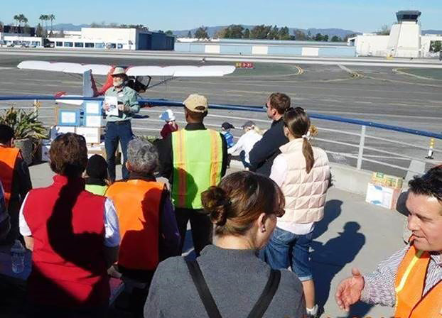 Paul Marshall, CalPilots Disaster Airlift Response Team program manager, briefs the DART members about the status of the nine teams that are operational or in formation around the state of California. Photo courtesy of the Disaster Airlift Response Team.