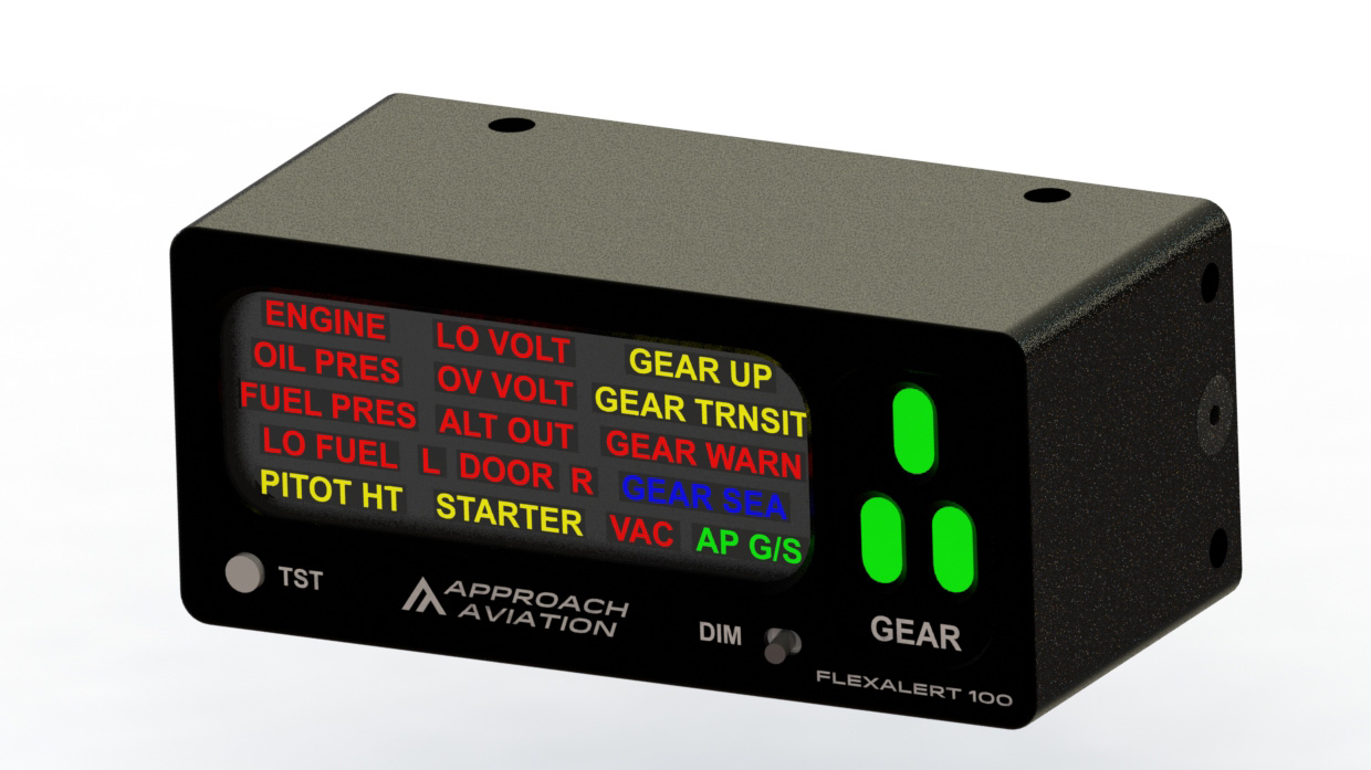 FlexAlert Multifunction Annunciator image courtesy of Approach Aviation. 