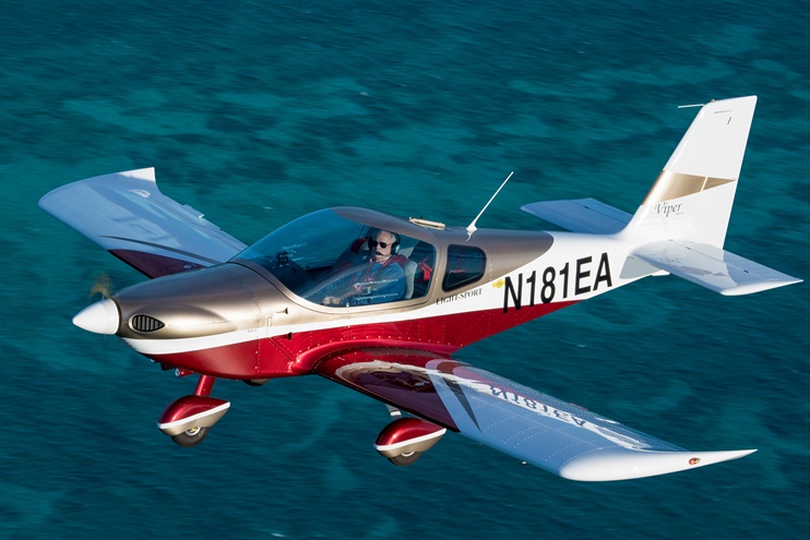 Eagle International Aircrafts' $89,900 light sport Eagle Viper SD4 was described as a "most attractive aircraft" at a media briefing during EAA AirVenture in Oshkosh, Wisconsin, July 26. Photo courtesy of Eagle International Aircrafts.