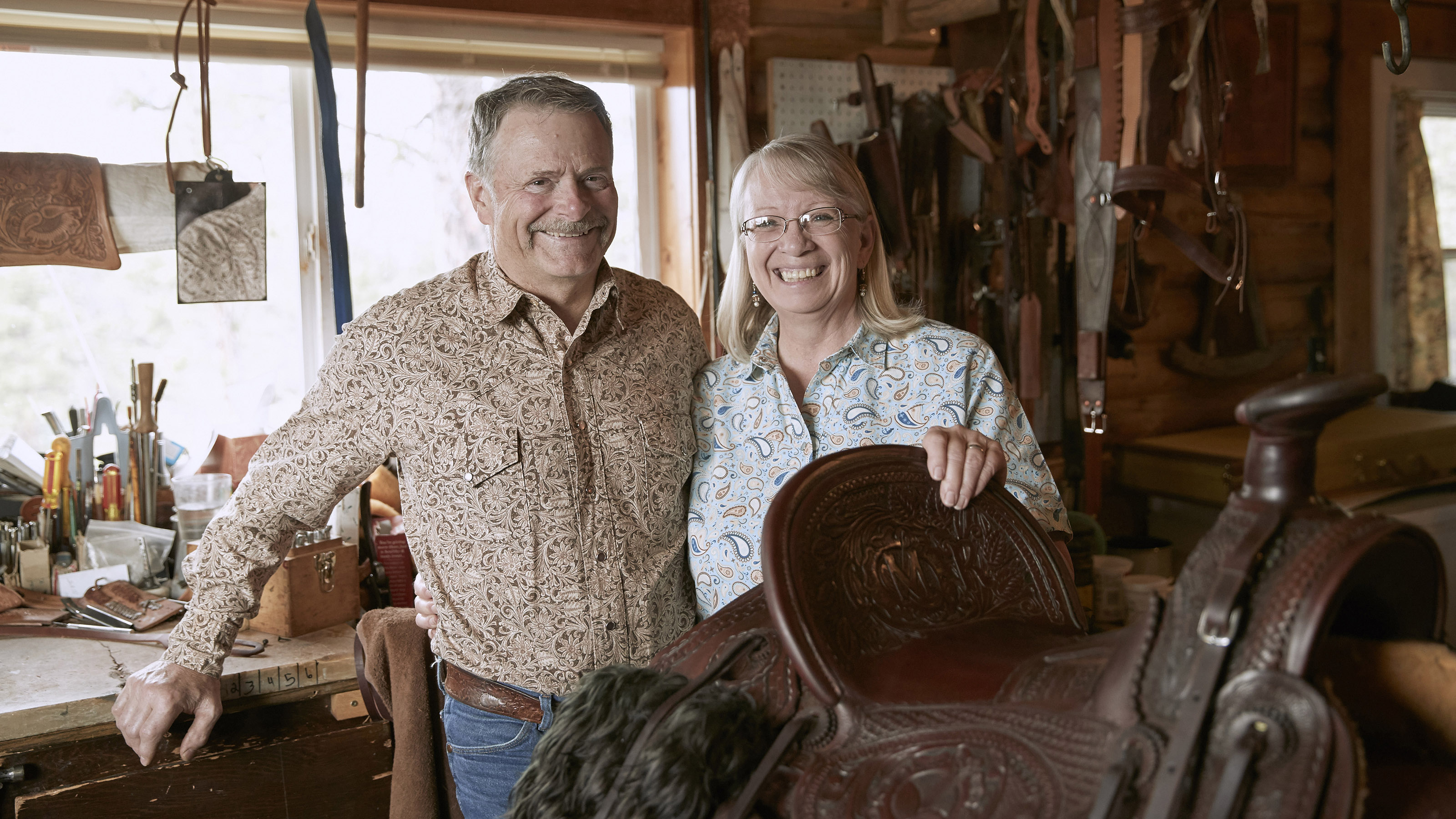 Bill and Brenda Allison, previous owners of the AOPA Sweepstakes Super Cub. Photo by Mike Fizer.