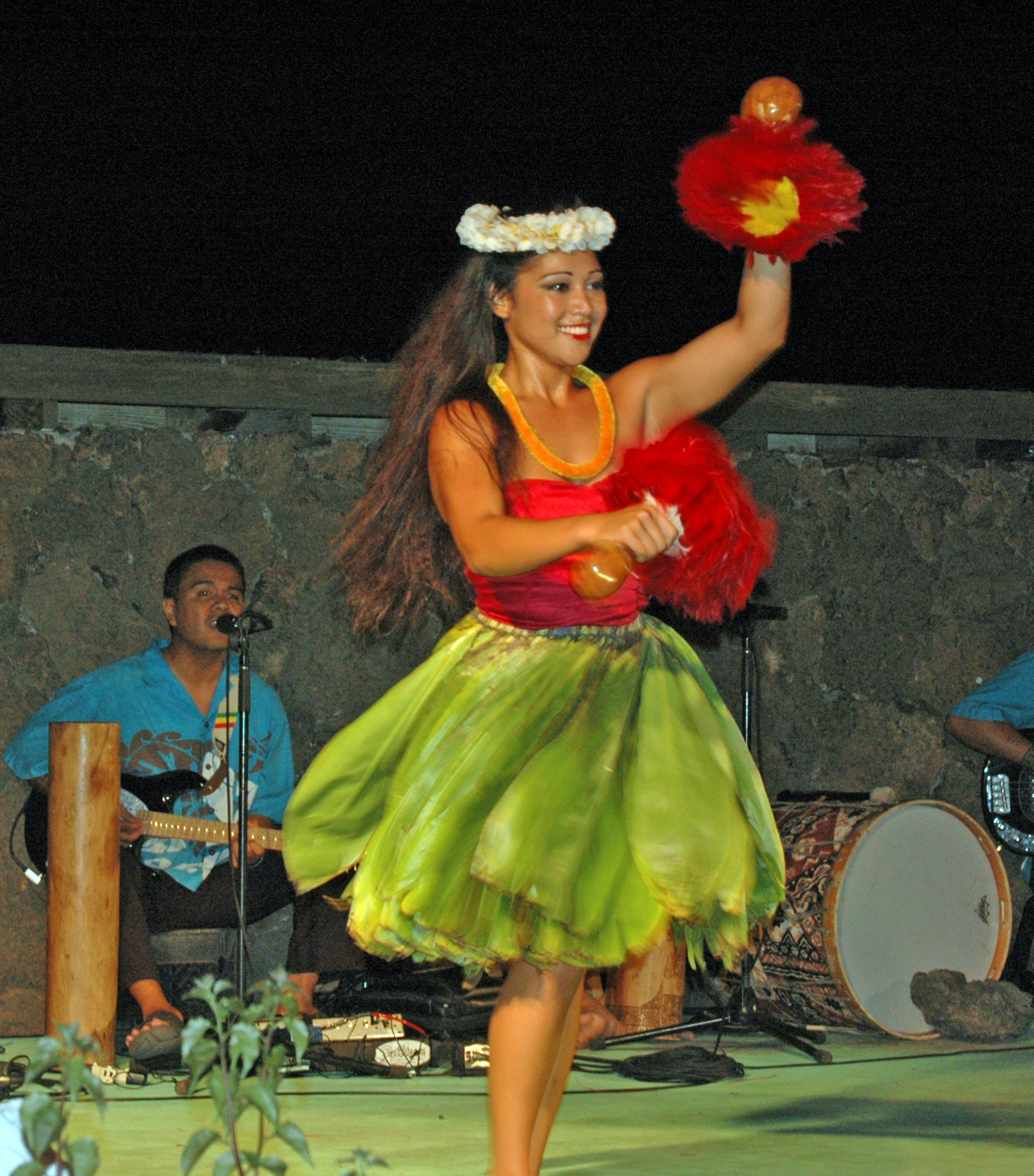 Traditional Hawaiian and Polynesian dances are performed during a luau at the Marriott Waikoloa Beach Resort & Spa. Photo by Crista Worthy.