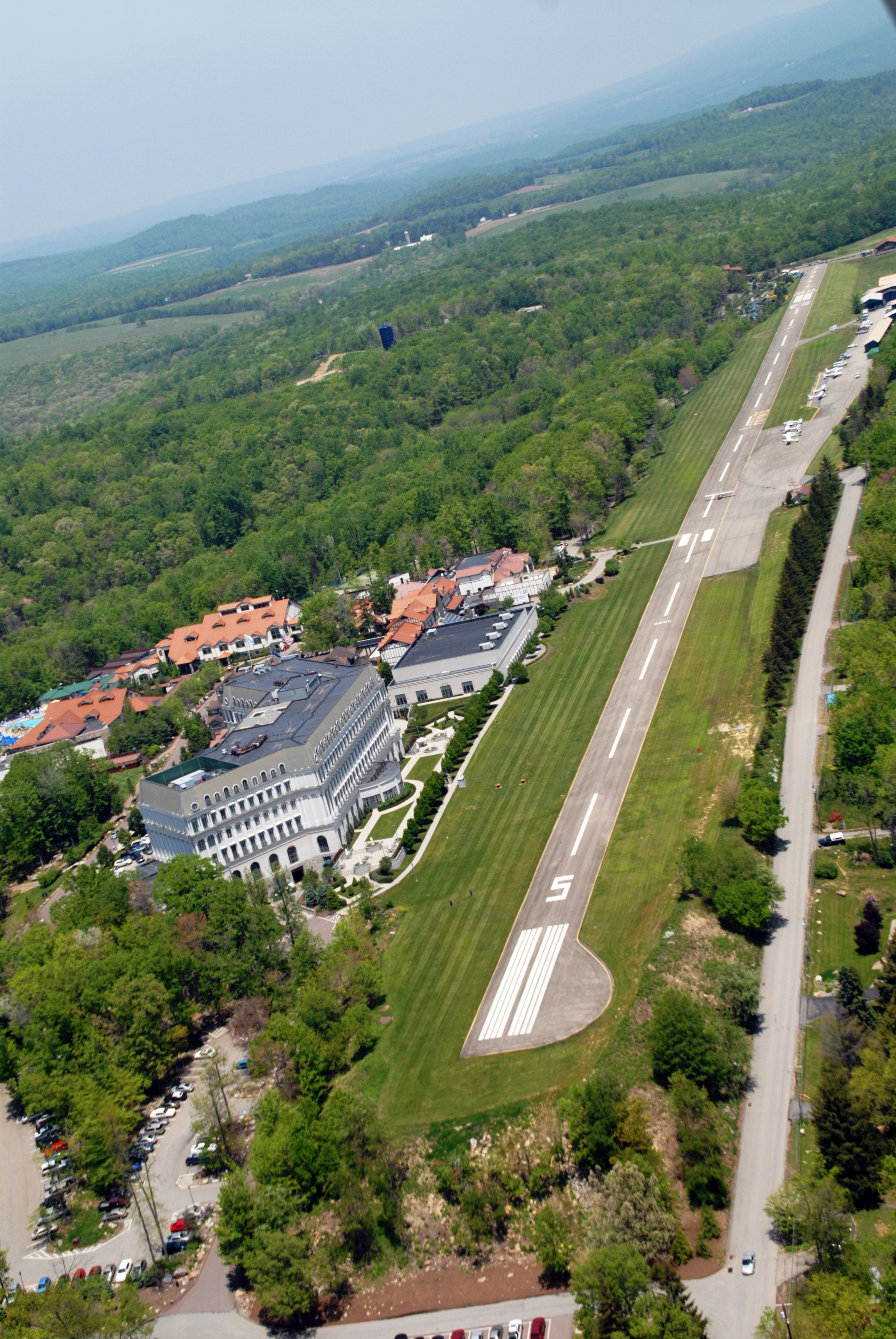 Whether you’re headed to the Nemacolin Woodlands Resort for business or pleasure, you can enjoy the convenience of landing at their private airfield with 3,900-foot hard-surface runway. Photo courtesy Nemacolin Woodlands Resort.