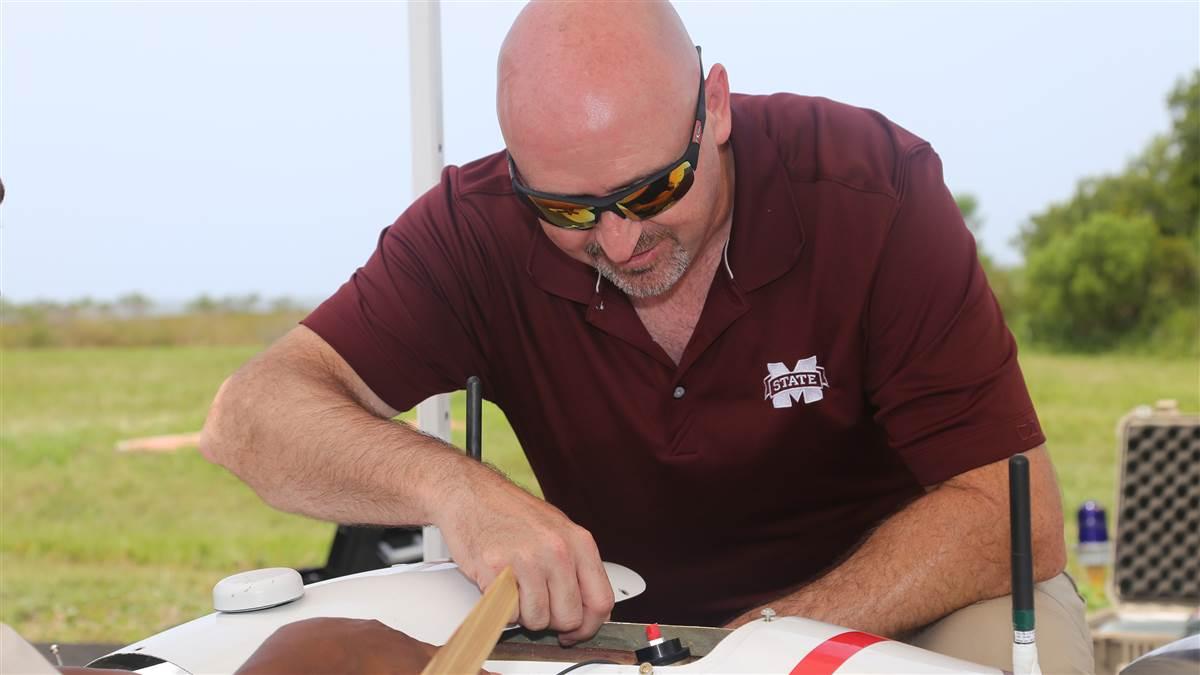 Dallas Brooks at work in the field. Courtesy photo.