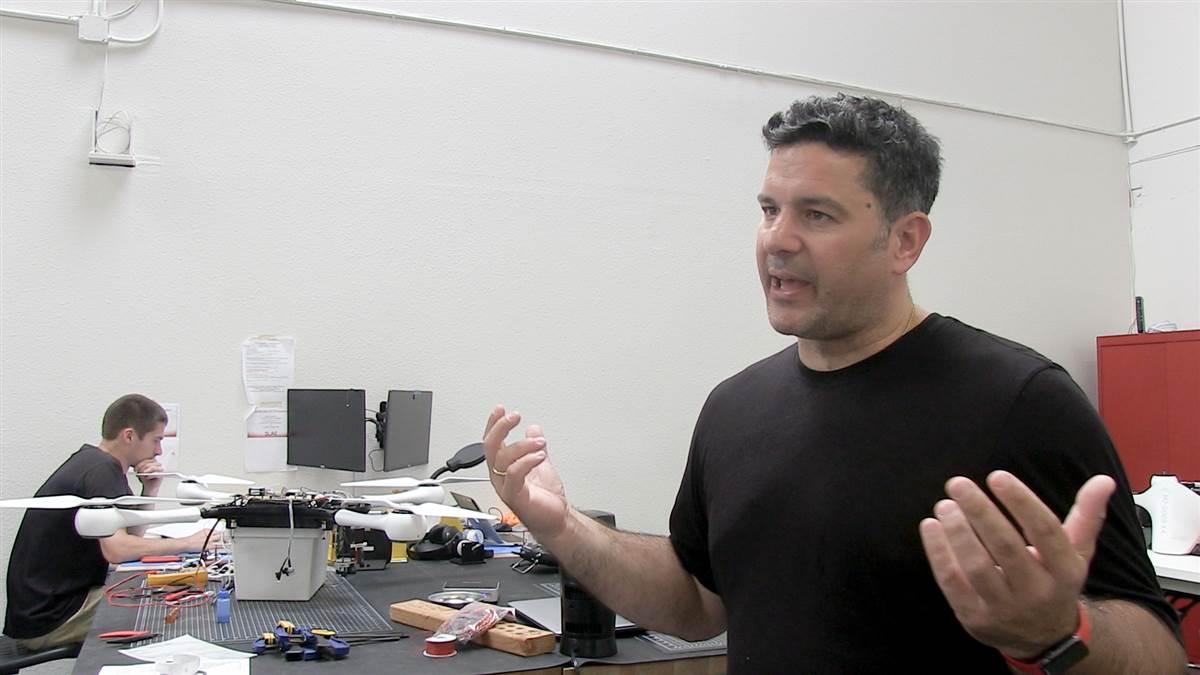 Matternet CEO Andreas Raptopoulos describes his company's vision during a June 5 interview at the firm's headquarters in Menlo Park, California. Jim Moore photo.