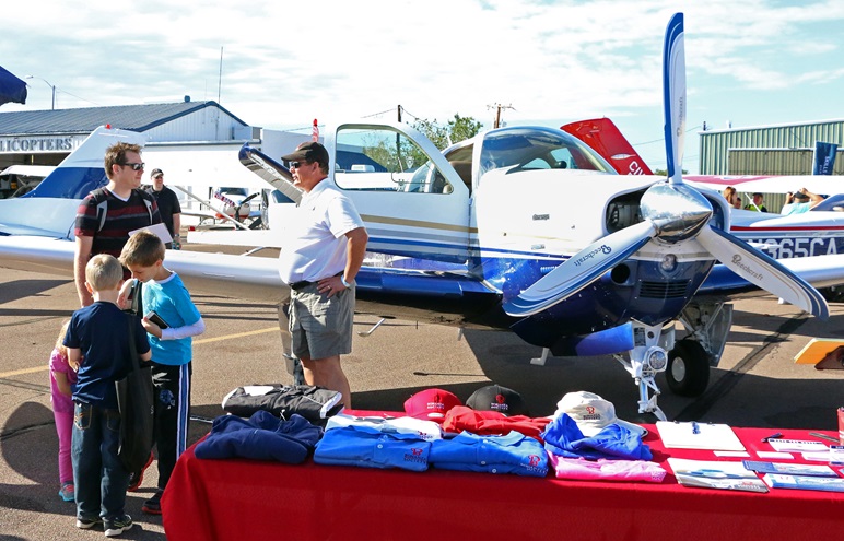 The American Bonanza Society offers a paid internship program to support functions at the society's Kansas headquarters, safety foundation, fly-ins, and special events. Photo courtesy of the American Bonanza Society.