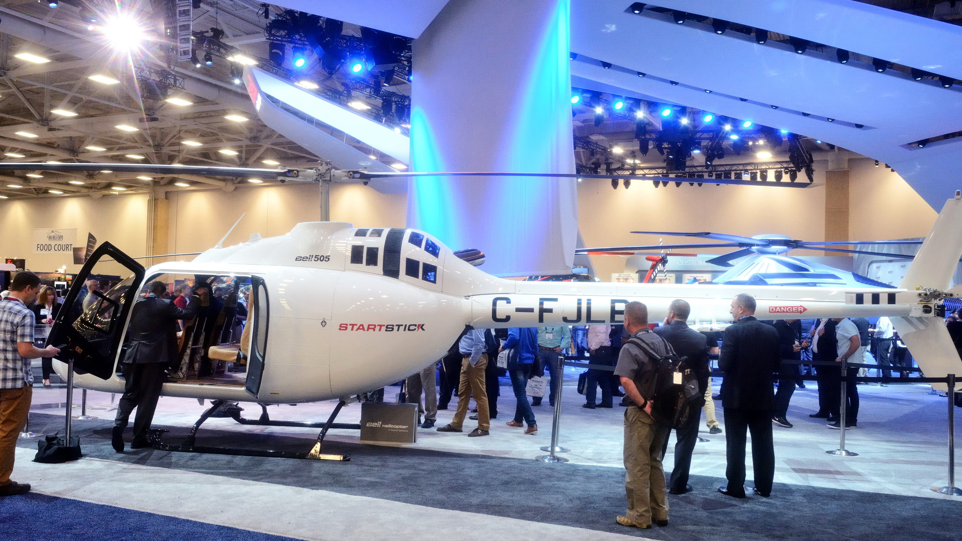 The first Bell 505 Jet Ranger  was delivered to Scott Urschel during the 2017 HAI Heli-Expo in Dallas. Photo by Mike Collins.